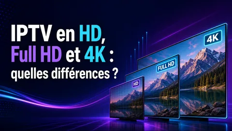IPTV en HD, Full HD et 4K : quelles différences ?